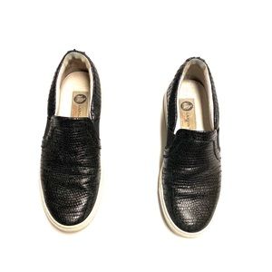 LANVIN    Python Slip-On Sneakers